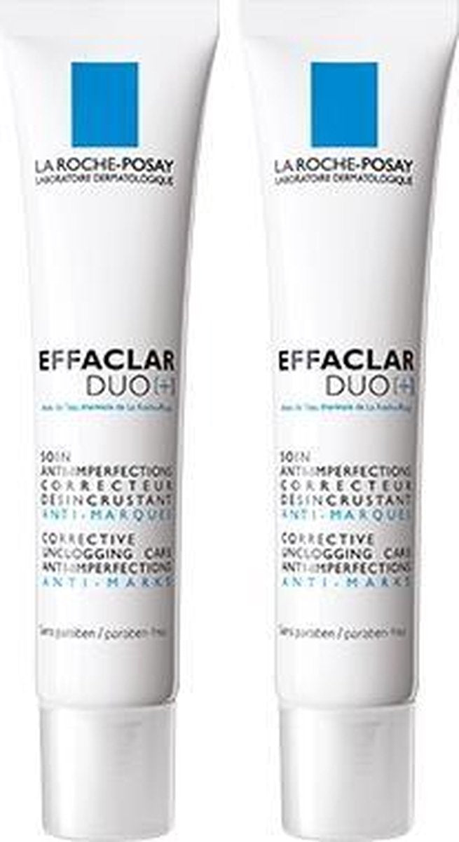 La Roche-Posay Effaclar DUO[+] dagcrème - 2x40ml - vette