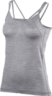 FALKE Wool Silk Dames Singlet - Grey-Heather - Maat XL