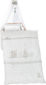 Roba Beddengoedset Magic Stars 135 X 100 Cm Katoen Wit 4-delig