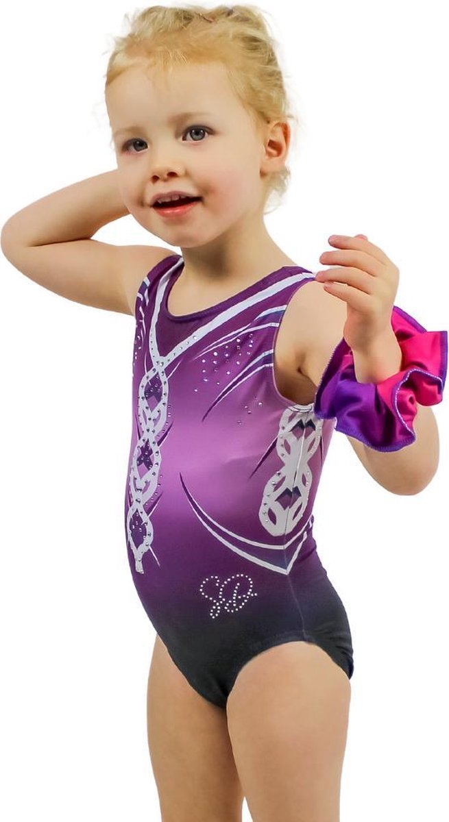 Sparkle&Dream Turnpakje Kyra Paars - AME | maat XS/S - voor turnen en gymnastiek