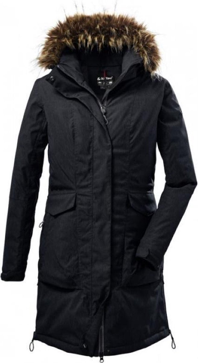 Killtec functionele dames winterparka jas donkerblauw - maat 38