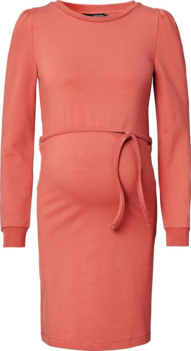 Supermom Jurk Sweat Marsala Zwangerschap Maat XL
