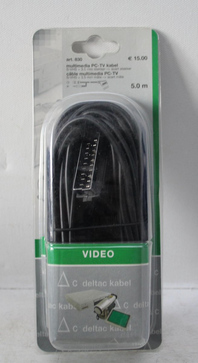 Deltac 830 multimedia PC-TV kabel (S-VHS + 3