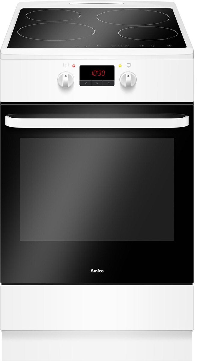 Amica ACI 605B - Inductie Kookfornuis - 50cm Breed - Wit - Oven XXL 65L