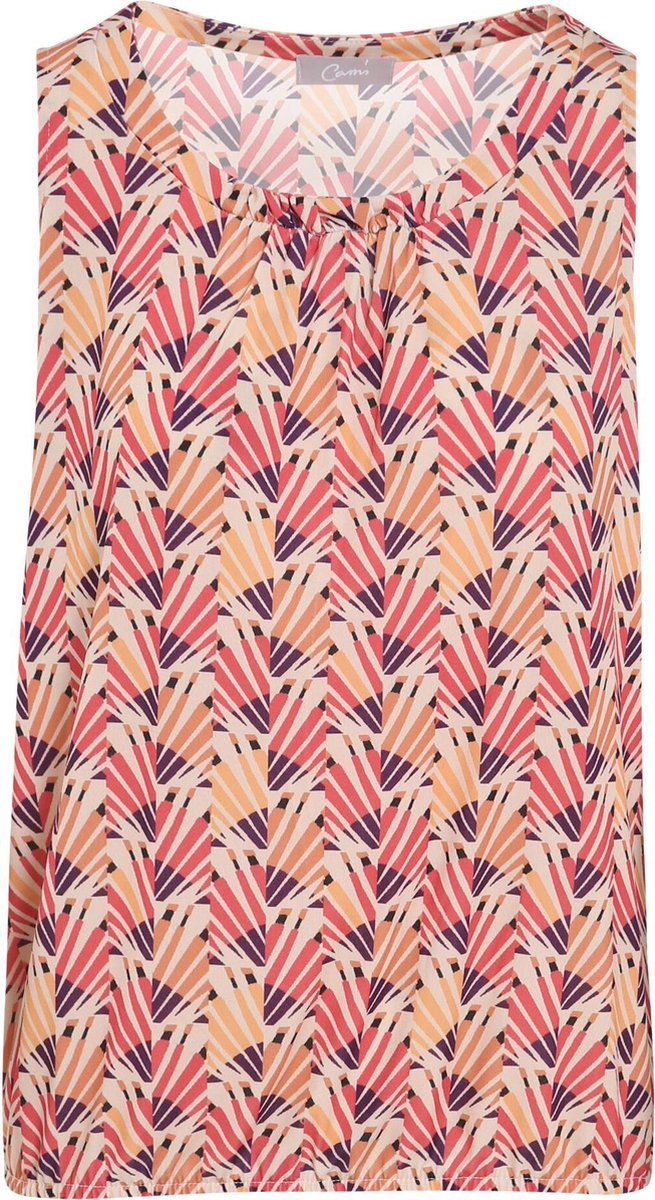 Cassis - Top met geometrische print - Violet
