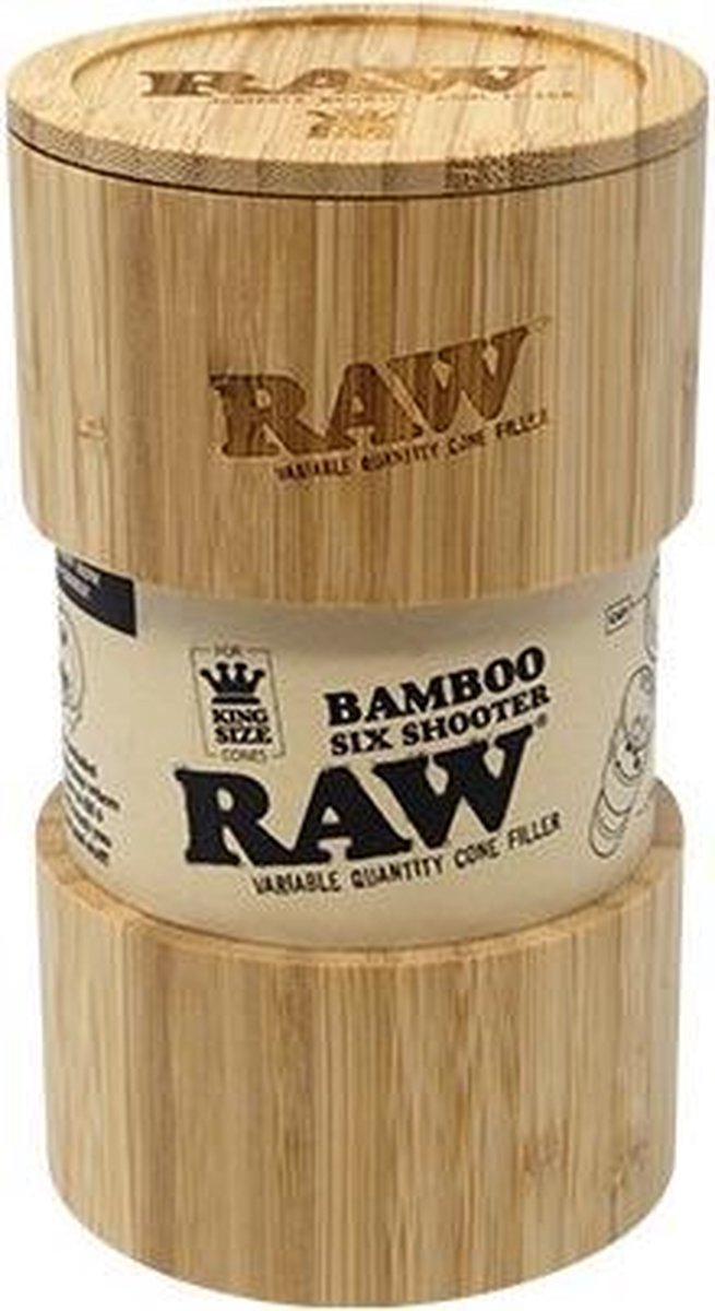 Raw bamboo six shooter king size