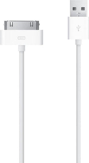 Mobiparts 30-pins naar USB kabel / wit - 3 meter