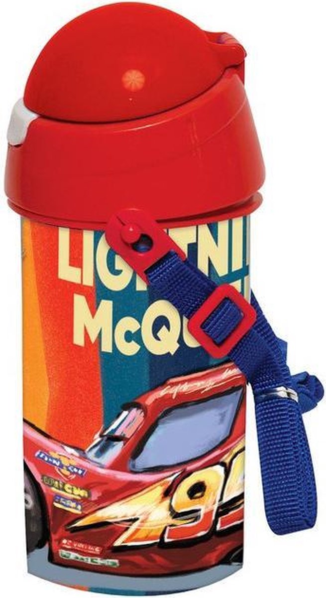 Disney Drinkbeker Met Koord Cars Jongens 500 Ml Rood