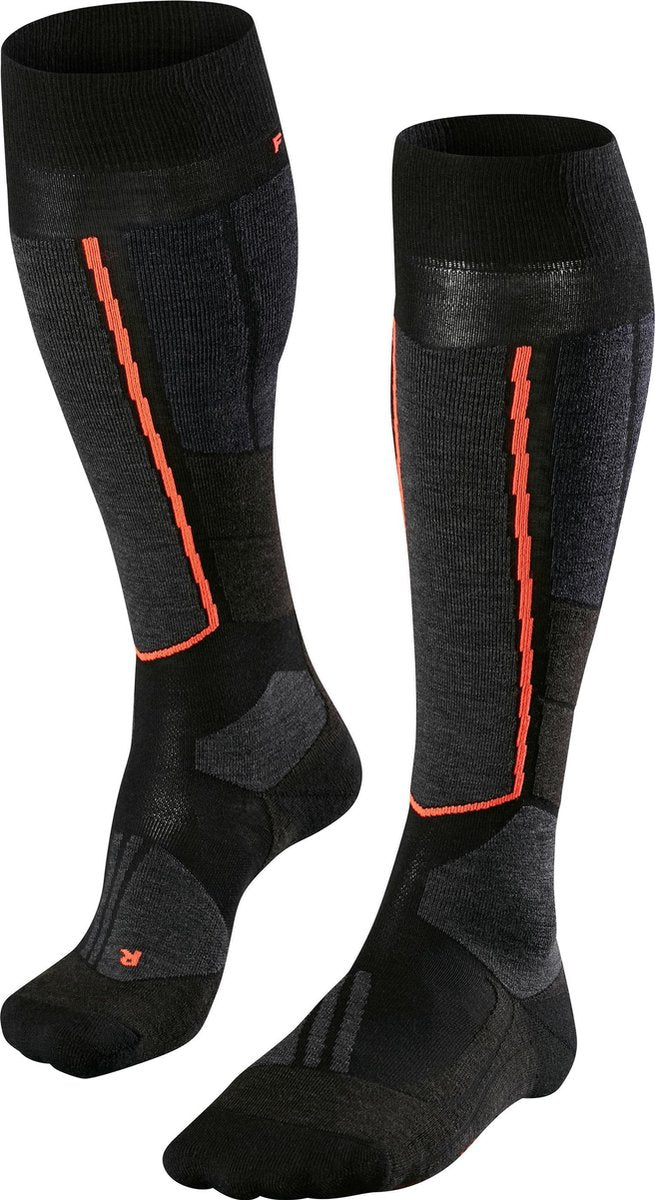 Falke ST4 Wool - Wandelsokken - Volwassenen - Zwart - Maat 37-38