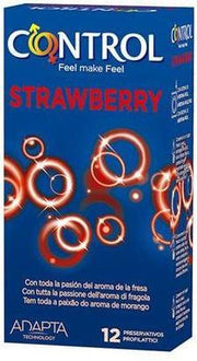 Preservativo Control Sabor Fresa 12 Unidades