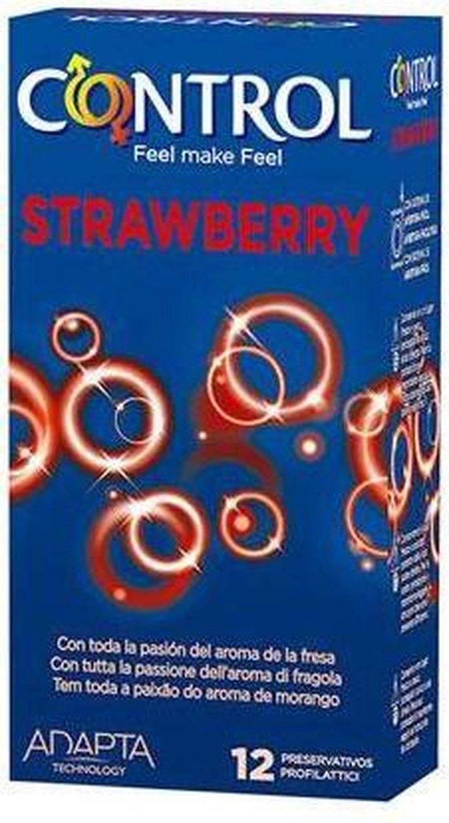 Preservativo Control Sabor Fresa 12 Unidades