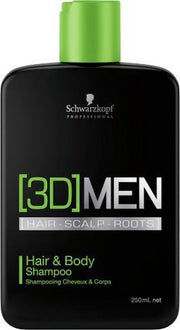 Schwarzkopf Professional 3D Men Hair And Body Shampoo 250ml