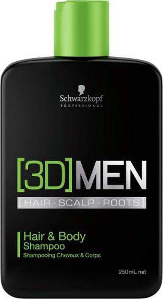 Schwarzkopf Professional 3D Men Hair And Body Shampoo 250ml
