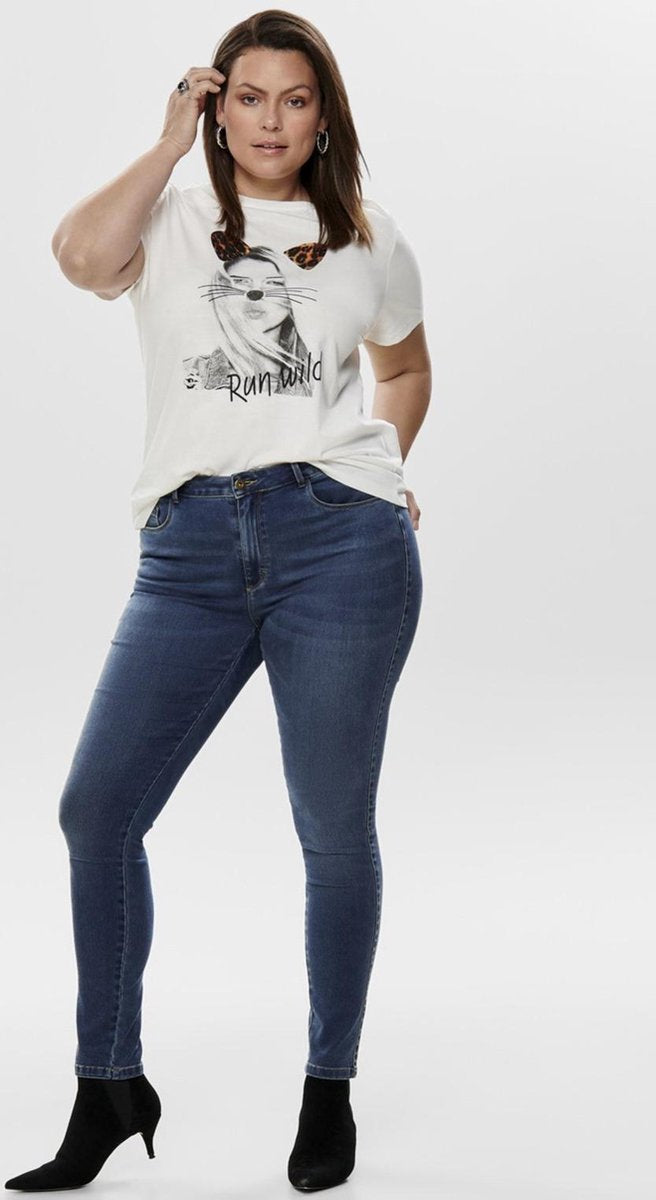 Only Carmakoma Augusta High Waist Dames Skinny Jeans - Maat 54 x L34