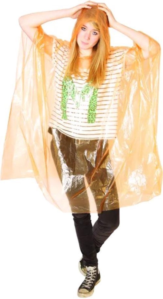 Seano Regenponcho 127 Cm Oranje