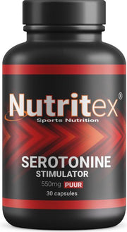 Nutritex© Serotonine Stimulator 100% Natural - 30 Capsules - De #1 Serotonine Booster - Rustgever - 5HTP - Magnesium - Vitamine B3 & B6 - Stress