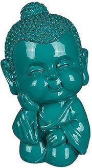 Boeddha spaarpot groen 13 cm