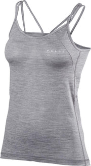 FALKE Wool Silk Dames Singlet - Grey-Heather - Maat XS