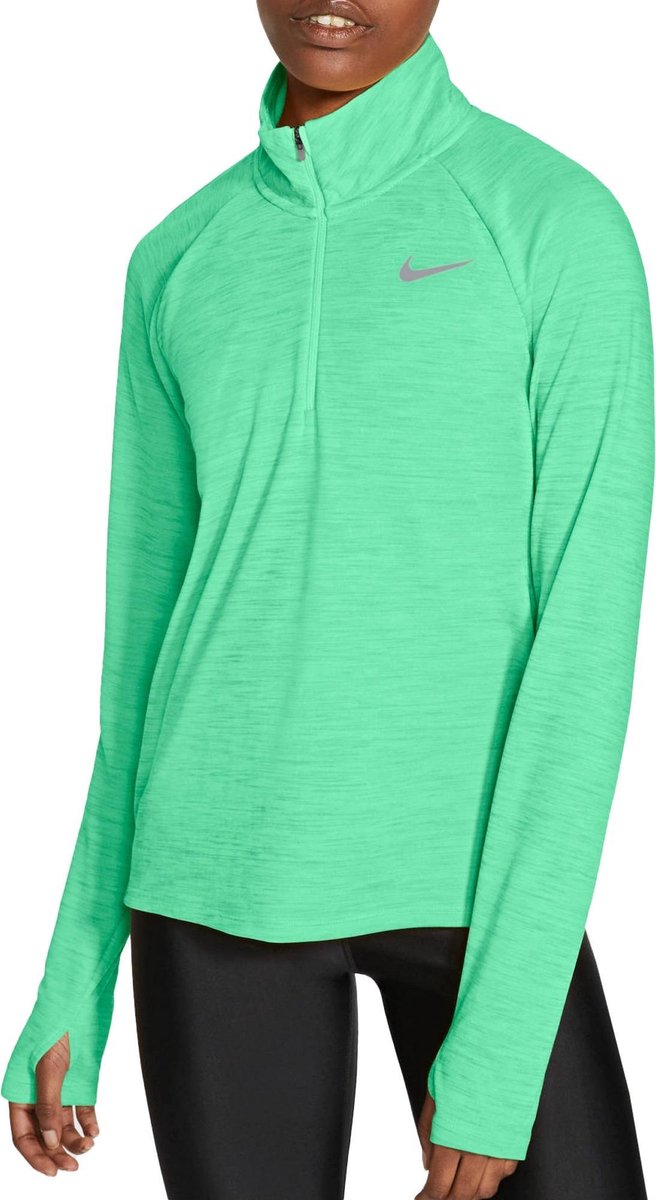 Nike Pacer Sportshirt - Maat XS  - Vrouwen - groen