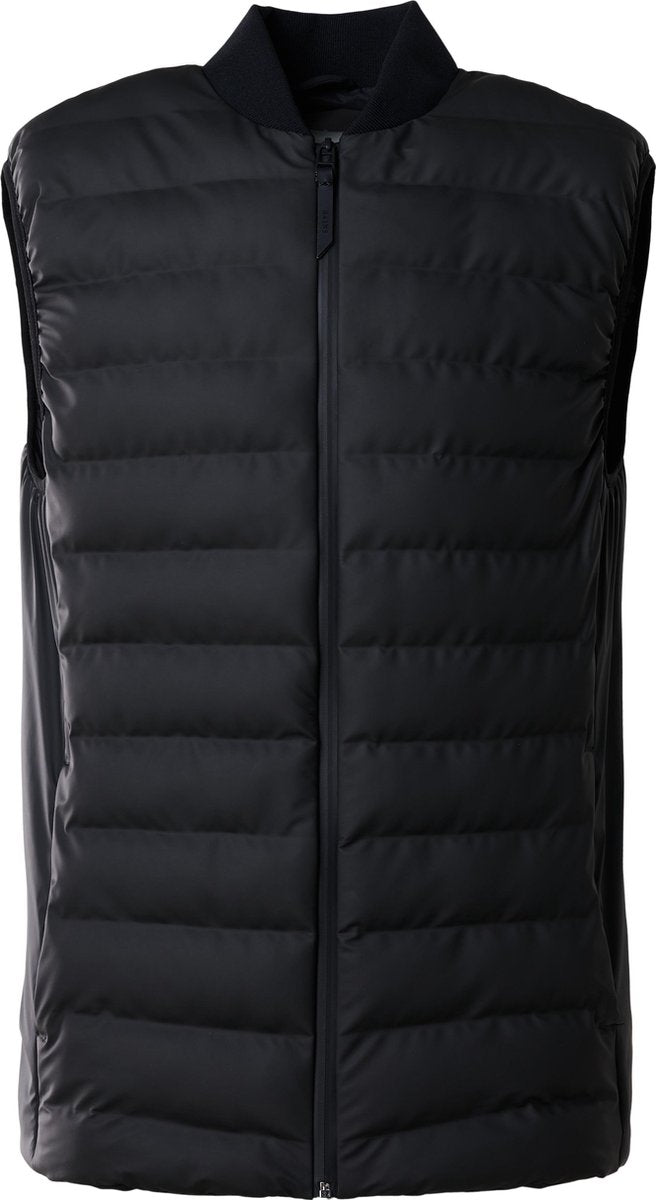 Rains Trekker Vest 1520 Regenjas Unisex - Zwart - Maat XXS