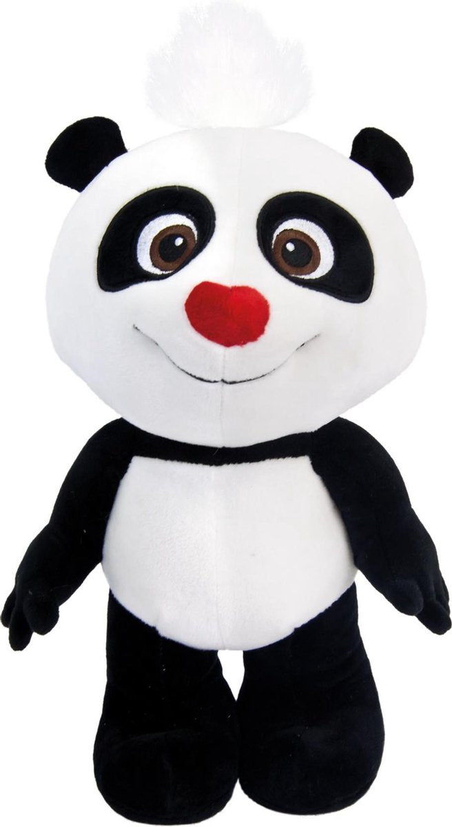 Bino Knuffelpanda Junior 20 Cm Pluche Zwart/wit