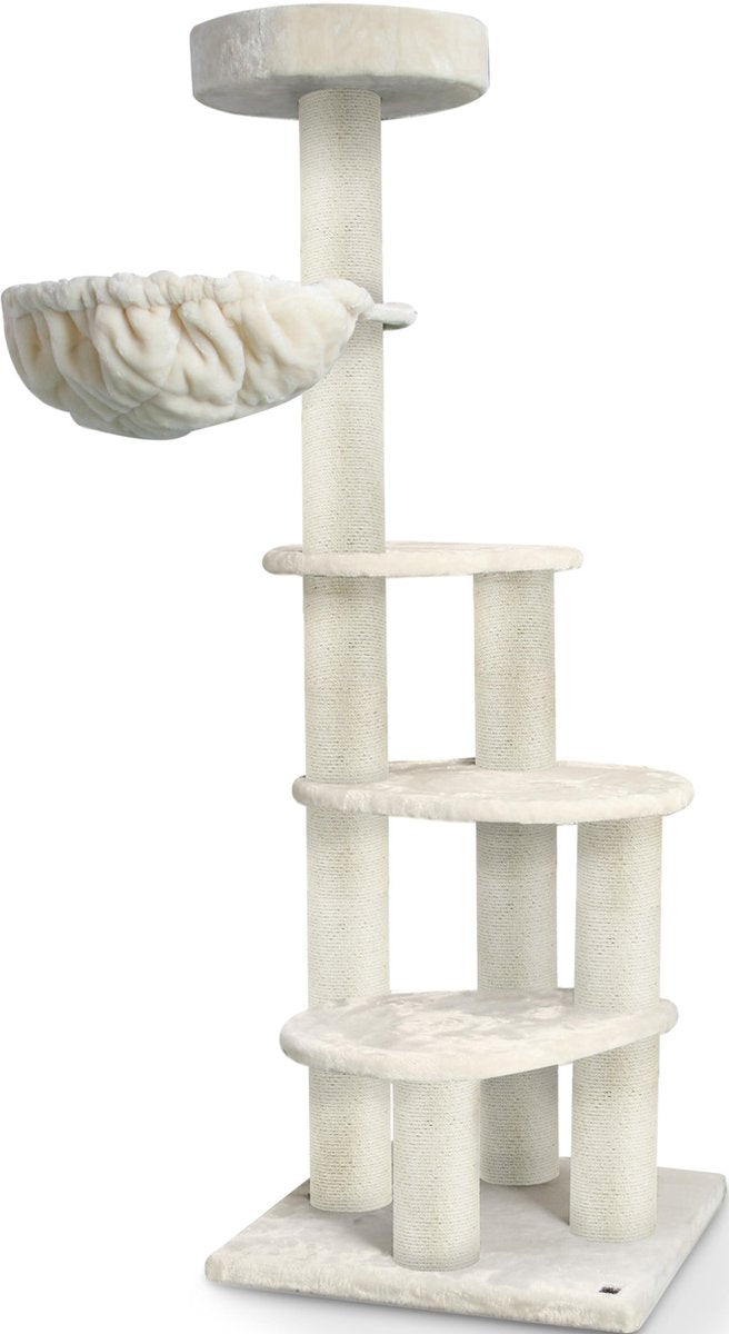 Petrebels Cottage 169 krabpaal  - Creme - 169 cm - ook voor oude katten