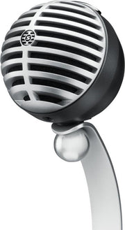 Shure MV5-DIG Cardioid Condenser Digital Microphone with three onboard DSP settings & compatibility with the ShurePlus Motiv App including USB-A & Lightning Cables (Grey)