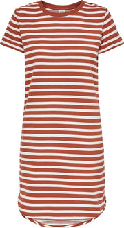 JdY JDYIVY LIFE S/S STRIPE DRESS JRS Dames Jurk - Maat L
