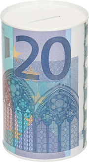 20 eurobiljet spaarpot 13 cm