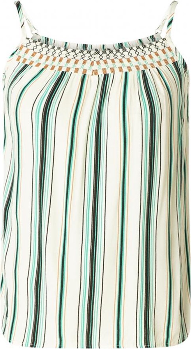 YESTA Leana Top - Jungle Green/MultiCo - maat 1(48)