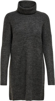 Onljana L/s Cowlnck Dress  Wool Knt 15140166 Dark Grey