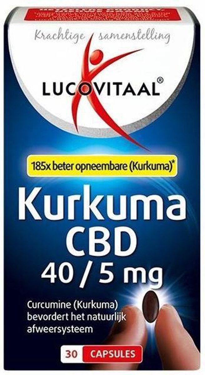 Lucovitaal Curcumine CBD 40/5 milligram Supplement - 30 capsules