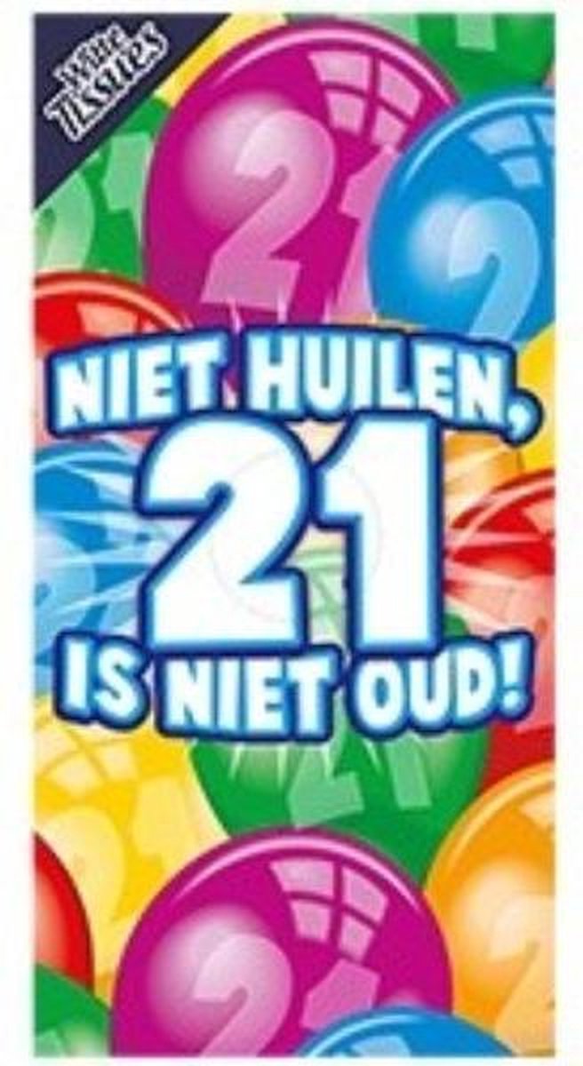 Tissuebox Niet huilen 21 is niet oud