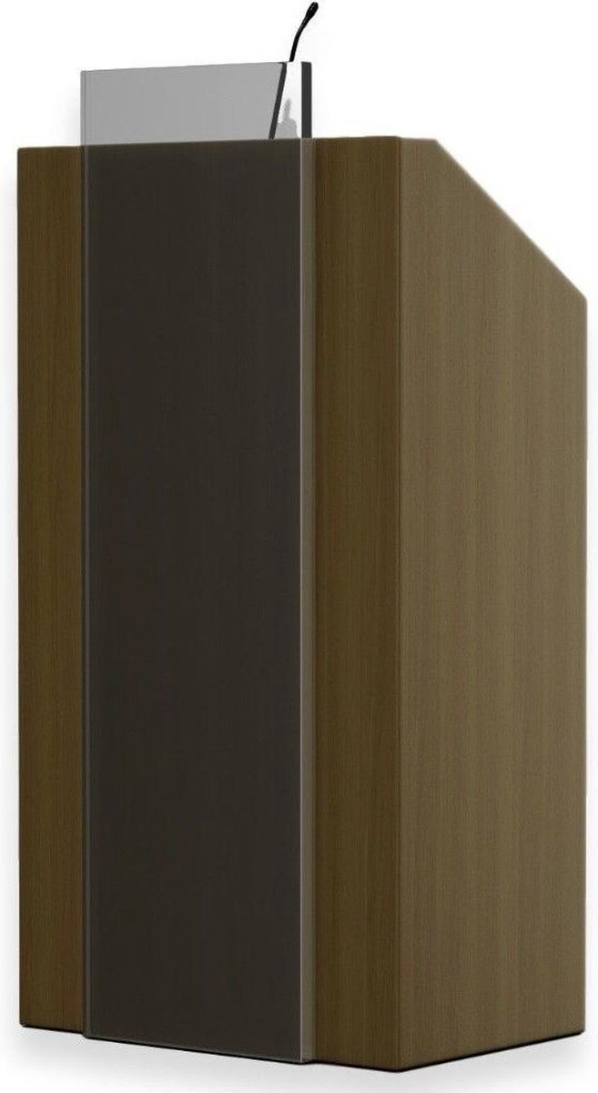 Kunststof met eikenkleur hout katheder Saturn