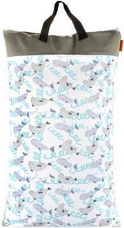 Wetbag XL – zeehond | 70cm x 40cm | 2 vakken voor droge en natte spullen