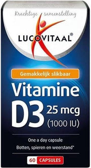 Lucovitaal Vitamine D3 - 25 mcg - 60 capsules