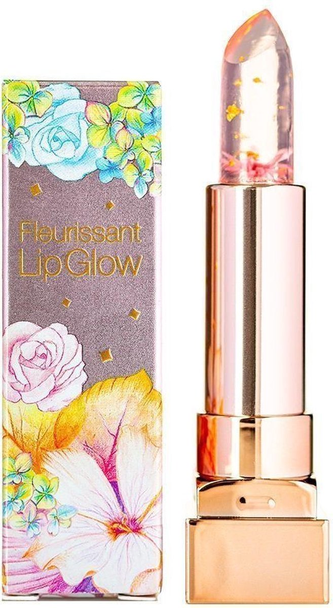 Glamfox Fleurissant Lip Glow Peach Flower Lipstick - Lip Plumper Lippenstift - Beauty Make Up