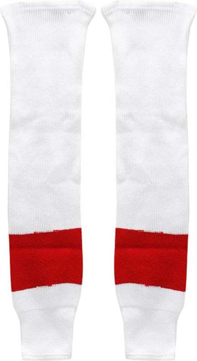 IJshockey sokken Detroit Redwings wit/rood Junior