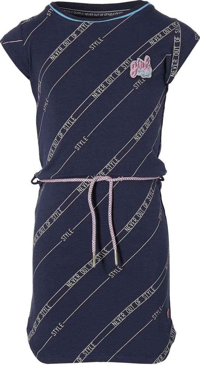 Quapi jurk FAB donker blauw - maat 98/104