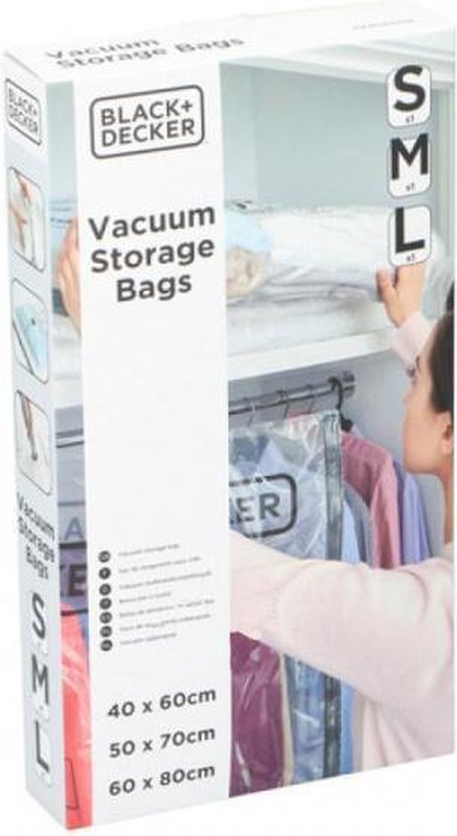 Black & Decker Vacuüm Opbergzakken 3 Maten