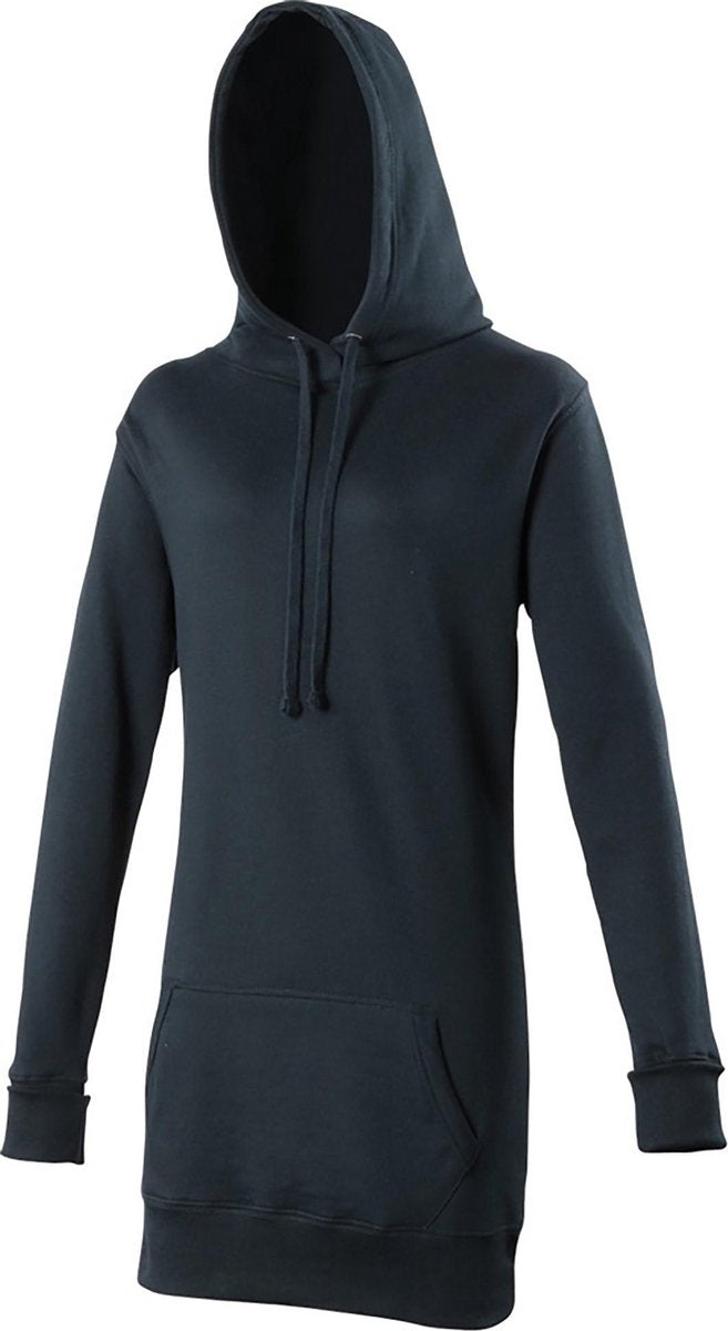 Awdis Girlie Womens Longline Hooded Sweatshirt / Hoodie (Nieuwe Franse marine)