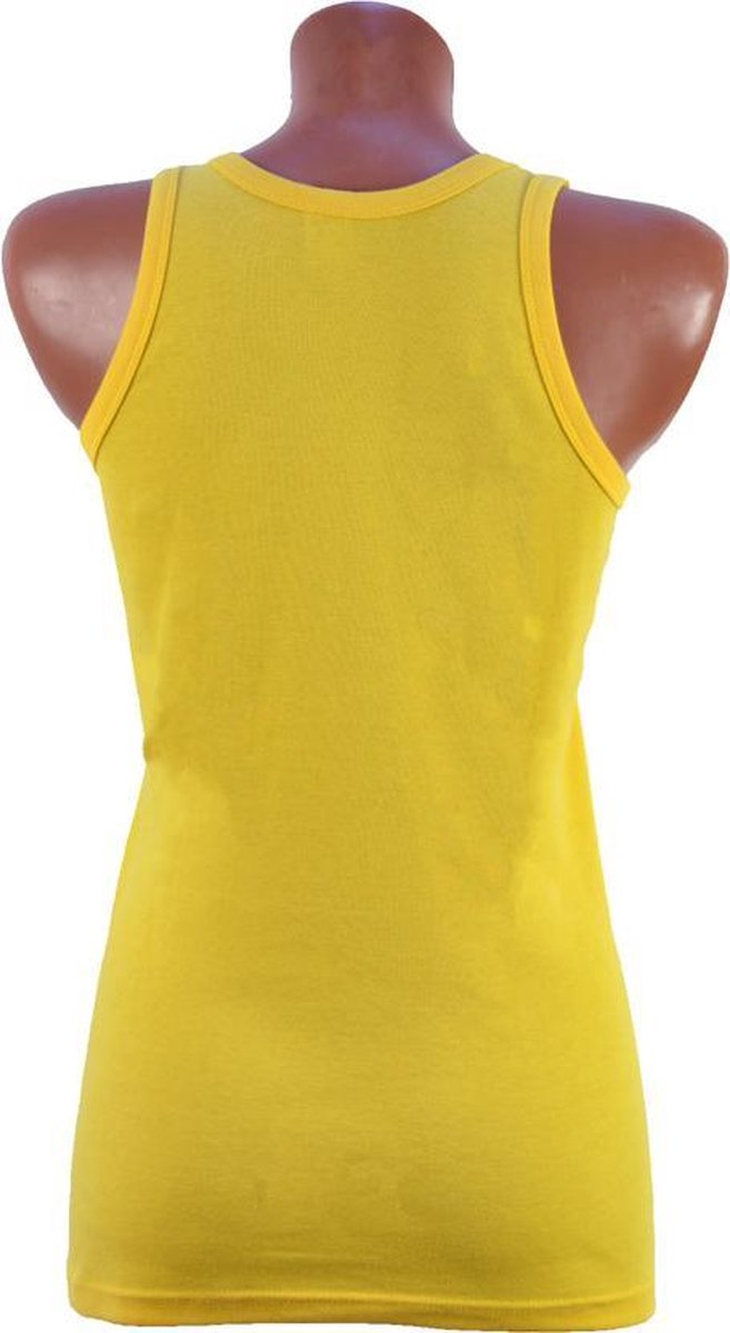 3 Pack dames hemd - 100% katoen - Geel - Maat XL