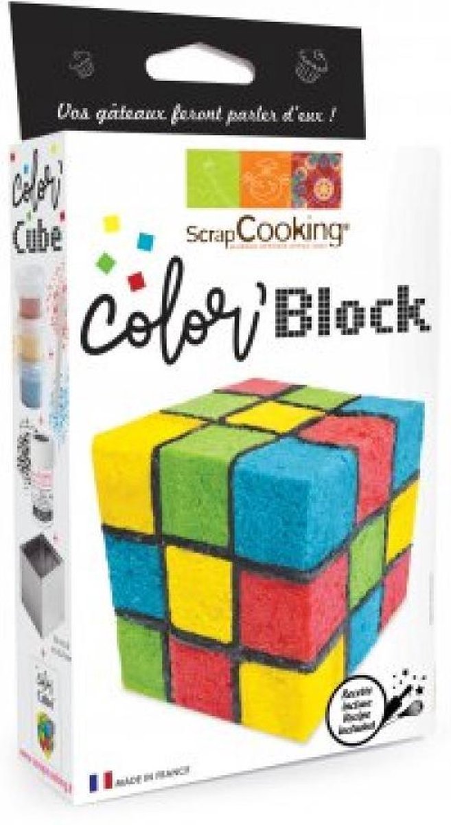 Scrapcooking - Color Block - bakset gekleurde cake