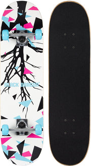 Black Dragon Skateboard - Street Natives - Wit/Zwart/Lichtblauw/Fuchsia