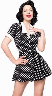 Belsira Playsuit -3XL- Retro Zwart/Wit