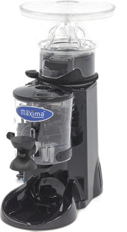 Koffiemolen 500 gr - Elektrisch - Instelbare Maalgraad + Dosering - met Pistonhouder - Professionele Koffiebonenmaler / Horeca Bonen Maler - Maxima
