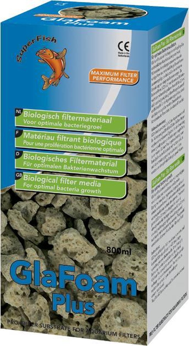 GlaFoam Plus - Filtermateriaal - 800 ml