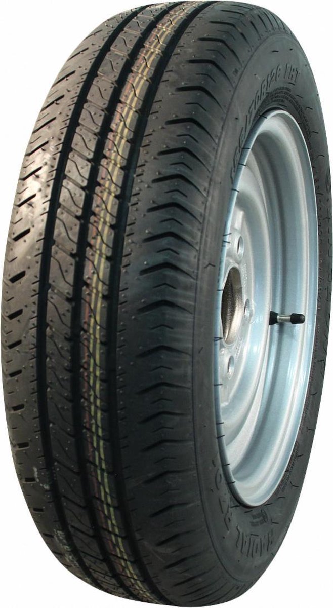 Compleet 13 inch wiel - 185/70R13  band + velg - steek: 4x130 - 530  kg - 85 mm asgat/naafdiameter