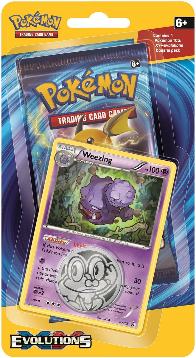 Pokemon XY Evolutions Checklane Blister Weezing
