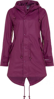 Paarse dames regenjas / parka HafenCity® van BMS 4XL